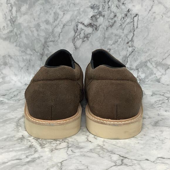 SAS Size 10 W Trail Brown Hangout Leather Loafers Shoes Slip On BR3-11 - Picture 5 of 9